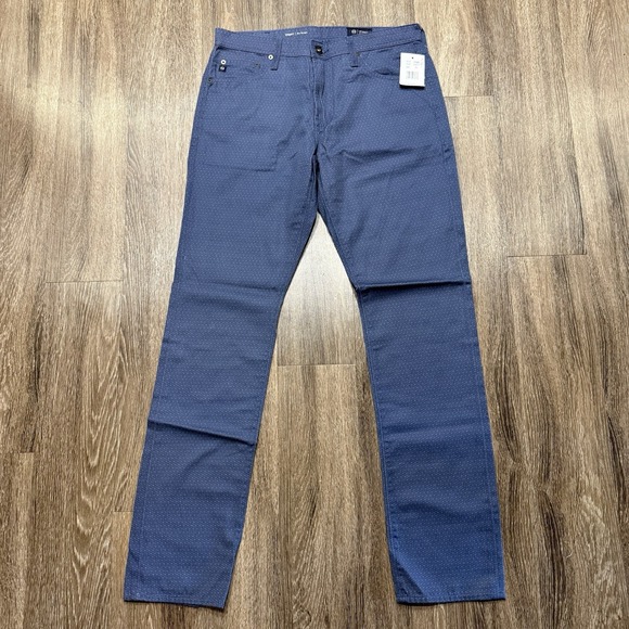 AG Adriano Goldschmied Everett Slim Straight Pants Men's Size 36x34 100% Cotton - Picture 1 of 9